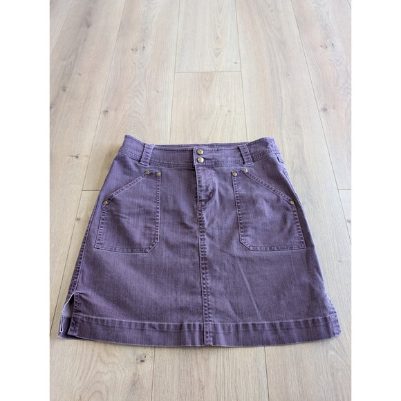 Kuhl Dresses & Skirts - Kuhl Lydia Cord Skirt Womens 4 Purple A-Line Stretch Pockets Casual RARE